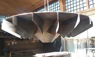 GIRANTE IMPELLER Costruita in acciaio al carbonio o in acciaio inox, è di tipo semi-chiusa ad ampi canali che garantiscono un notevole rendimento sia come apporto di ossigeno che come capacità di