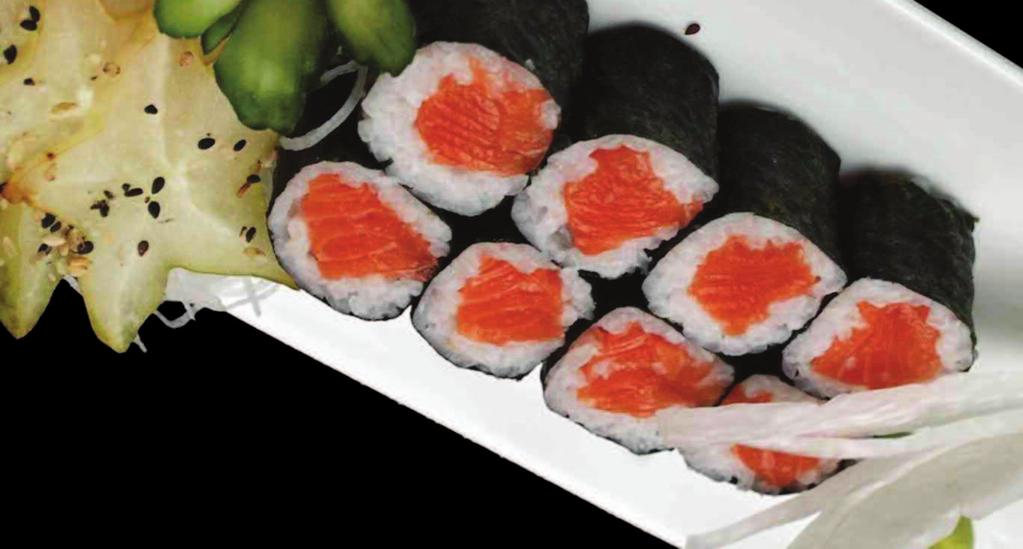 HOSOMAKI rotolo con alga all esterno - 8 pezzi 77 MIXED MAKI tonno, salmone, branzino tuna, salmon, sea bass 4,50 82 EBI MAKI