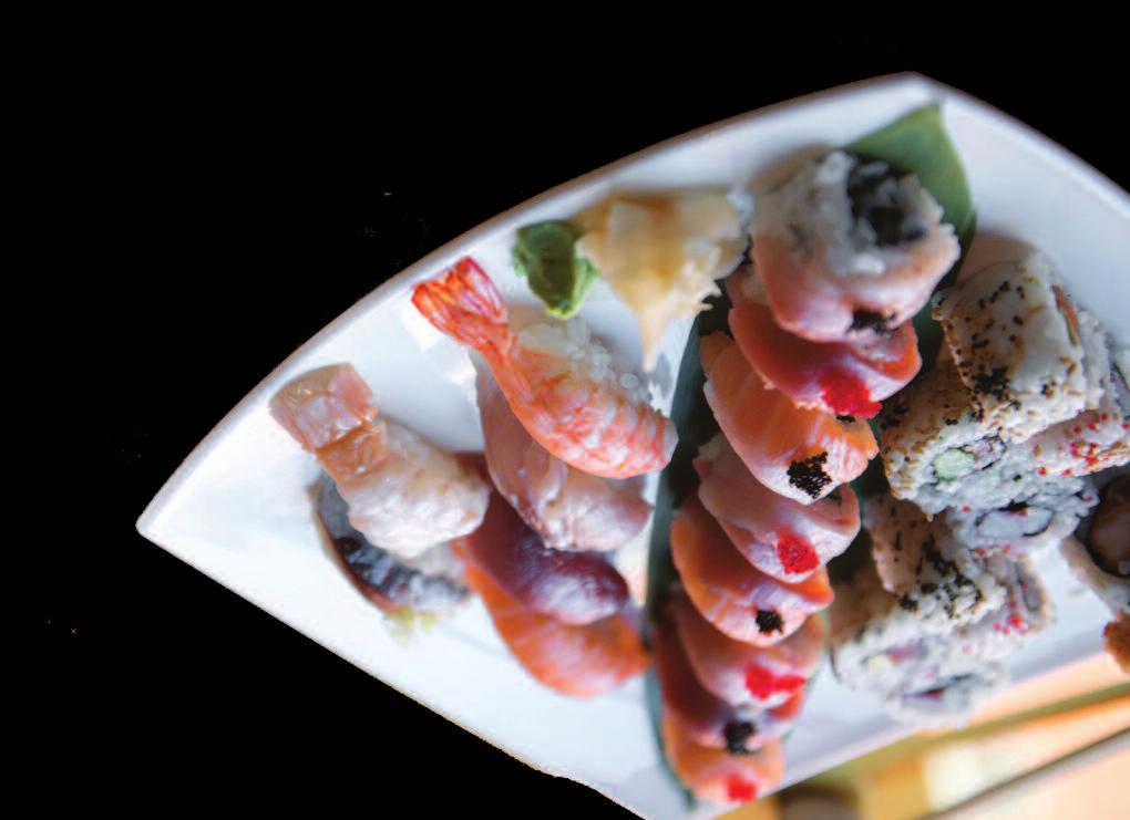 mixed sushi, maki, sashimi 38 BARCA PER 2 PERSONE misto