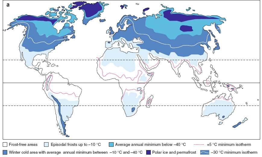 le regioni climatiche, però, non corrispondono completamente