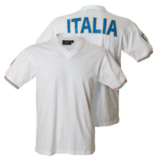 Tricolore italiano nel fondo manica - Stampa Italia sulla schiena - Stampa scudetto Italia con 4 stelle mondiali -