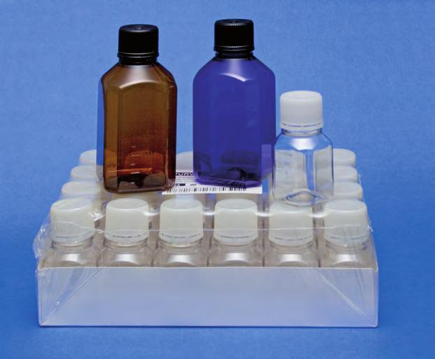 plastica 4 Conformi ai test standard dei prodotti biologici (tra cui USP Class VI, UPS 661, Farmacopea Europea per tossicità anomala, Citotossicità, emolisi e non pirogeni) 4 Le bottiglie sono