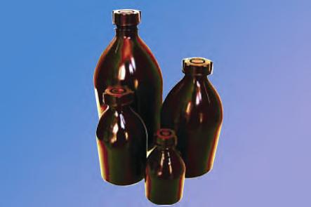 Flaconi / Bottiglie in plastica Bottiglie in polietilene opaco Bottiglie rotonde in LDPE, a collo stretto, con tappo a vite di colore marrone opaco.
