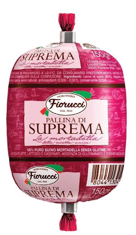 Mortadella pallina di Suprema FIORUCCI 150 g (al kg