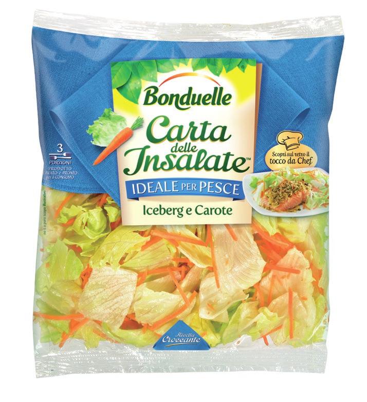 Insalata BONDUELLE iceberg e carote 230 g (al kg