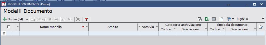 GESTIONE DOCUMENTALE GESTIONE TABELLE MODELLI DOCUMENTO. Copiare dai modelli standard Sistemi i modelli che nei punti successivi saranno personalizzati.