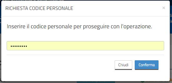 Dopo aver premuto il tasto inoltra appare il messaggio di avvenuta operazione.