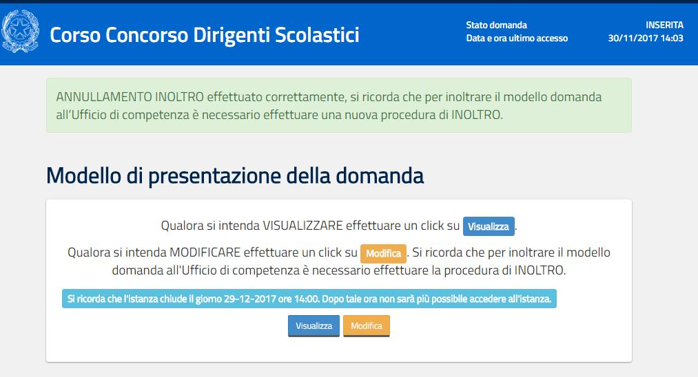 Alla pressione del tasto, una mail avviserà l utente dell avvenuta Annullamento del pdf in quanto corrispondente alla