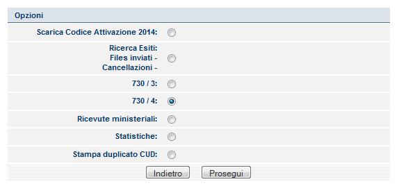 2. Controllo elaborazione 730/4 Sarà possibile controllare l avvenuta elaborazione dei 730/4 procedendo nel seguente modo: collegatevi al nostro sito; nella sezione SERVIZI CAF INTERMEDIARIO