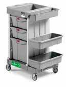 accessories for trolleys with 150 ltrs closed bagholder COMPACT LINE Versioni
