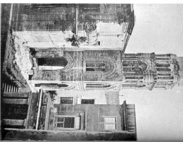 (1870-1873) Liberazione tetto a falde e realizzazione solaio piano con