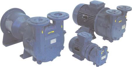 in versione ad asse nudo Single stage vacuum pumps for high vacuum in bare-shaft