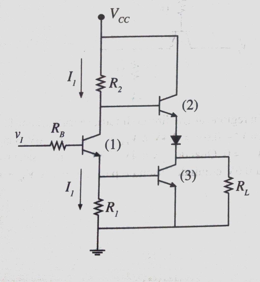 Vcc=5V, R1=1kΩ, R2=4kΩ, RB=1kΩ, RL=10kΩ, 12) Funzione di