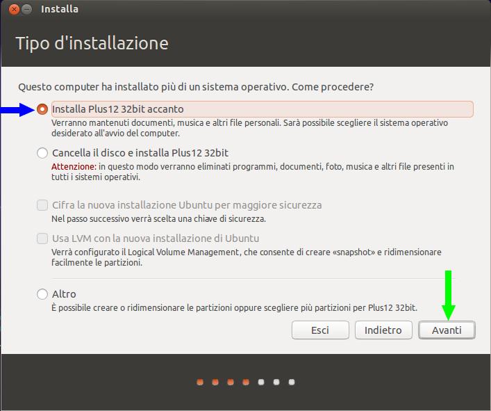 3.4 - Fase 2 - Scegliamo il tipo di installazione Arriviamo al Tipo d'installazione. Questa è la parte in cui bisogna prestare più attenzione.