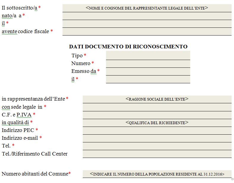 Come compilare il Modulo di Richiesta e il Form delle Anagrafiche 1.