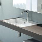 Pietraluce, Torana until 254 cm or customer s size Integrated Hanex: washbasin with rectangular basin with one or two tank