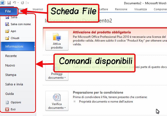 Barra di accesso rapido: raccoglie i comandi utilizzati di frequente, come Salva, Annulla e Ripeti.