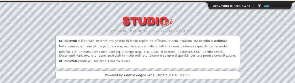 3. IL PORTALE STUDIO WEB Accedendo al sito http://studioweb.centropaghe.