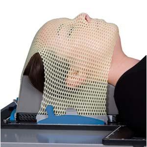 thermoplastic mask is used to immobilize patient during