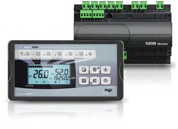 PLUS100 THR Controllo elettronico per la gestione di temperatura ed umidità completo delle funzioni tipiche della stagionatura.