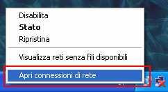 anche nella finestra "Opzioni Internet".