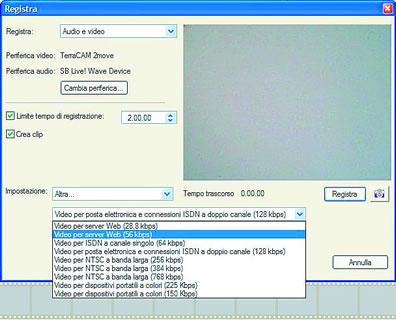 Ancora acquisito: da (non videocamera webcam, Ma formati disponibili.