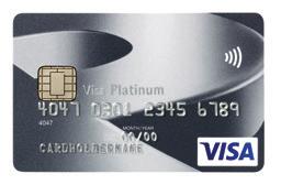(conteggio unico) Massimo 9 carte supplementari Gratuita 7 carte supplementari gratuite: 1 carta principale Visa Platinum 2 carte supplementari Visa Platinum 2 carte supplementari MasterCard Oro 2