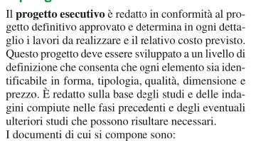 metrico estimativo Schema di