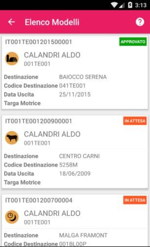 Applicazioni android Il Modello 4 è la dichiarazione di provenienza e di