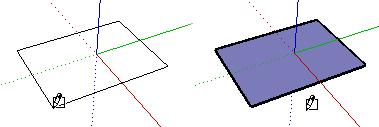Strumento Rettangolo Utilizza lo strumento Rettangolo per disegnare entità faccia rettangolari, specificate facendo clic su due angoli opposti della forma desiderata.