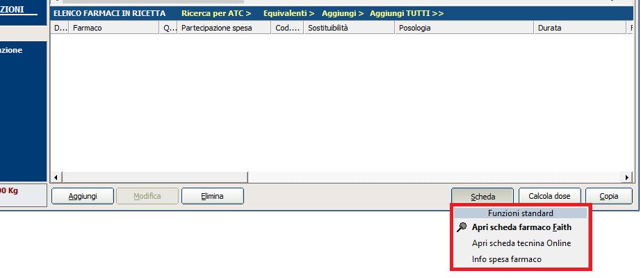 SPESA FARMACI /GRUPPI ATC E stata inserita nella scheda dei farmaci, dalla finestra di prescrizione, la possibilità di controllare la spesa relativa di un