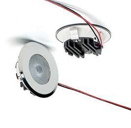 LEDSpot per l'illuminazione residenziale e di mobili in sostituzione di lampade alogene LEDSpot StartLine LCH-0 LEDSpot completo dotato di lenti, dissipatore di calore, cavi e cornice Caratteristiche