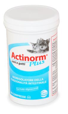 ACTINORM PLUS 90 compresse Bioregolatore per cani e gatti della funzionalità intestinale con