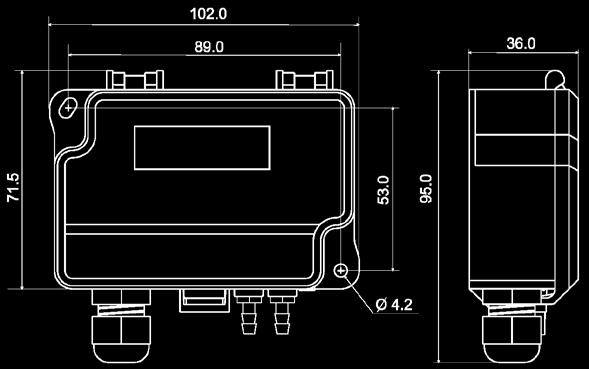 A2G-52 Codici d'ordine Campo di pressione -250 +2.500 Pa 40399907-250 +7.