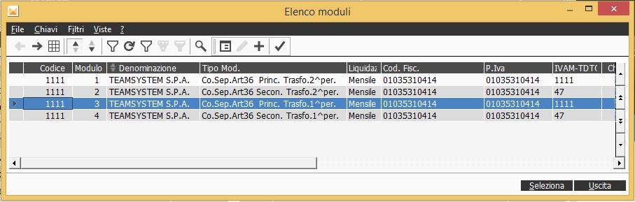 17.4 Trasformazioni sostanziali di soggetti con contabilità separate (ex. Art.36) Di seguito vengono esposti alcuni esempi relativi alla gestione delle trasformazioni sostanziali soggettive.