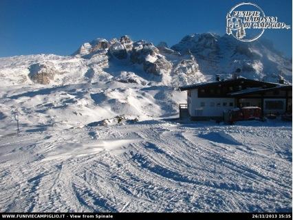 Nella foto sovrastante uno scatto del 21 sera a Madonna di Campiglio (fonte fb) Nel grafico sovrastante possiamo invece notare l altezza del manto nevoso a Malga Bissina (comune di Daone nel Trentino