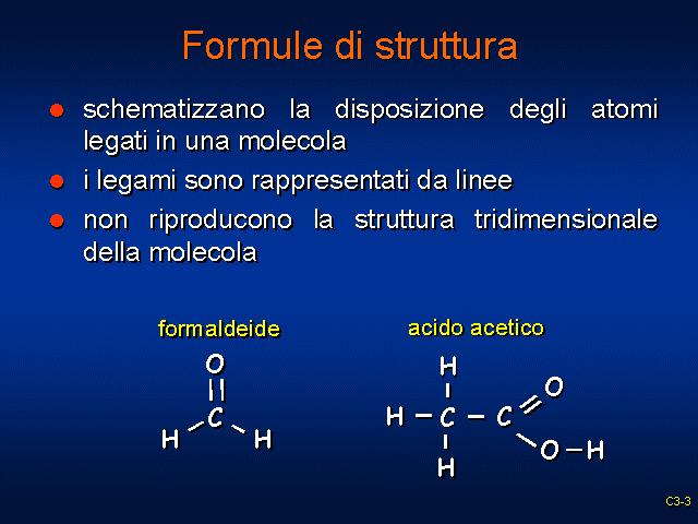 Una formula molecolare è una formula chimica che dà