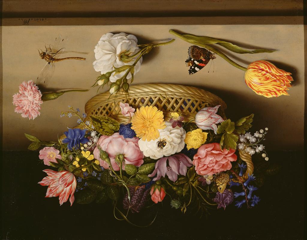 4. Ambrosius Bosschaert, Natura morta con fiori, 1614. Los Angeles, The J. Paul Getty Museum La rappresentazione di fiori riveste un interesse botanico.