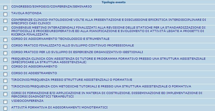 Si entra in CORSI REGIONALI da dove selezionare maschera di accreditamento dove poter inserire i dati Inserisci Corso Residenziale.