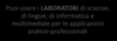 Puoi usare i LABORATORI di