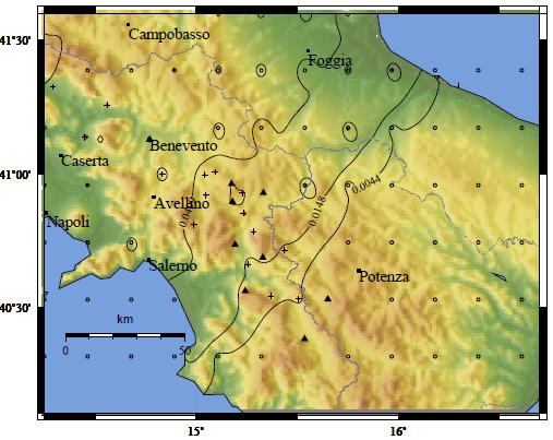 Mappe di scuotimento La massima velocità (PGV) è stata registrata alla stazione di POFI, Posta Fibreno (FR), della Rete Sismica Nazionale, distanza epicentrale di 15.8 km, e è pari a 3.57 cm/s.