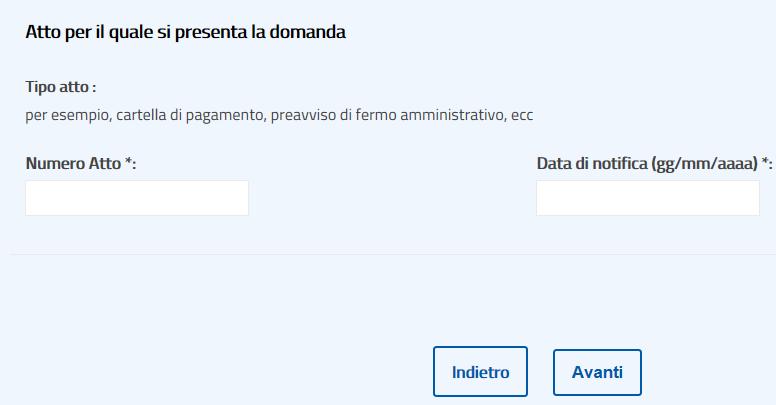 «Sospendi la riscossione» Richiedi la