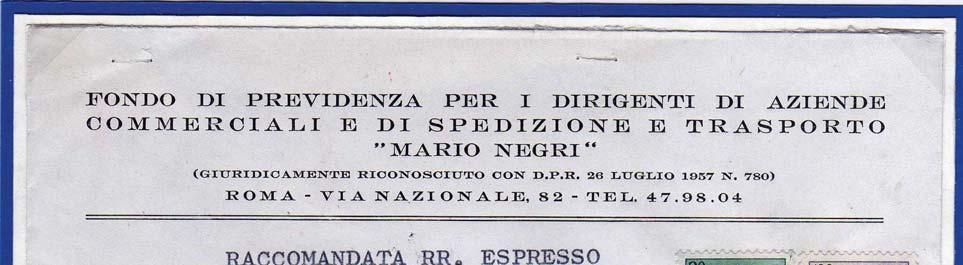 i 100 grammi) Lettera 1 o porto Raccomandata Espresso spedita da