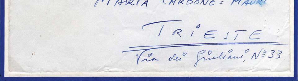 per Trieste in data 27-06-1961 (Lettera: 30 lire Posta