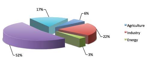 БДВ (2005) Удео у бруто домаћем производу (БДП) у сливу реке Саве достиже значајних 53% укупног БДП-а свих земаља. Следећа табела приказује БДП сваке земље понаособ.