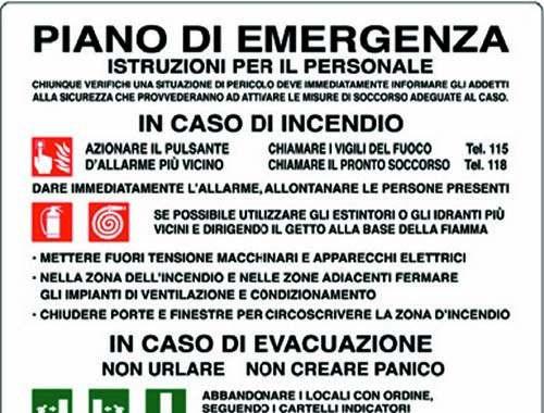 Il Piano di Emergenza, può dare un contributo fondamentale perché : consente di