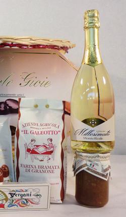 750) Spumante Extra Dry Millesimato Chardonnay Alto Mincio Pasticceria Piccole Gioie (gr.