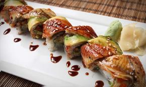 cotto,philadelphia e salmone scottato all'esterno *KAYAMA ROLL 3 avocado,philadelphia