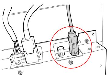 74 Nei casi in cui un connettore sia collegato nella posizione illustrata, staccare il connettore, ripiegare il cavo e fissare il connettore sul cablaggio esistente.