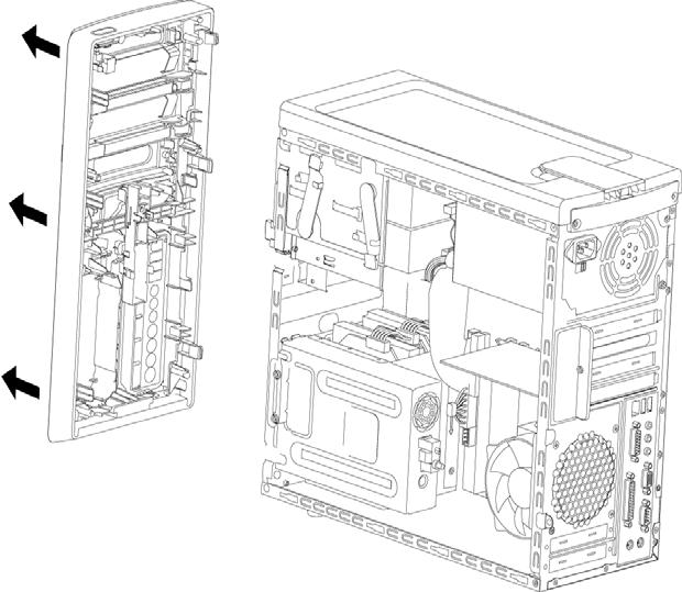 1 Rimuovere HP Personal Media Drive (se presente).